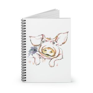 Fred the Pig Spiral Notebook - Ruled Line