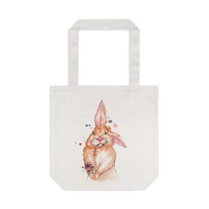 Easter Bunny Cotton Tote Bag