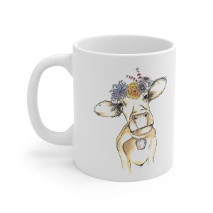 Ceramic Coffee Cups, Carol the Cow