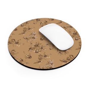 Caramel Daisies Mouse Pad