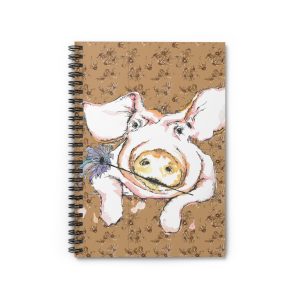 Fred the Pig Spiral Notebook - Ruled Line